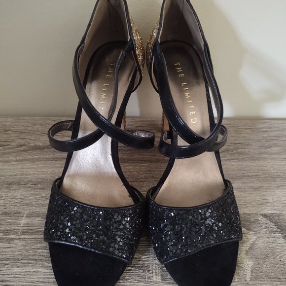 The Limited Gold Glitter Heels - Picture 6 of 8